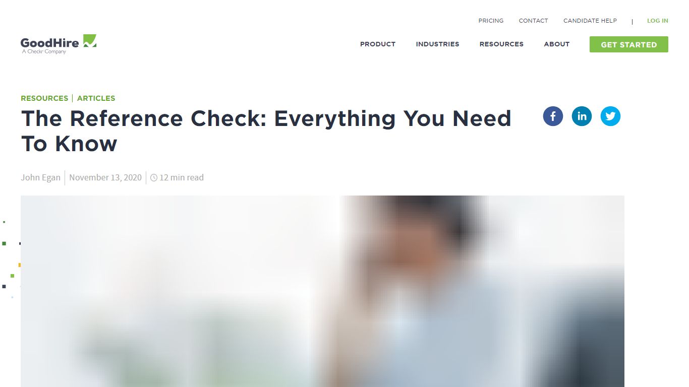 Reference Check: What It Is and How to Perform One | GoodHire